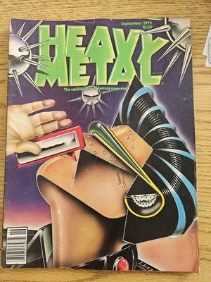 Vintage Heavy Metal Adult Fantasy Magazine September 1979