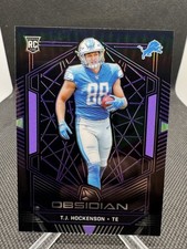 2019 Panini Obsidian - Rookie T.J. Hockenson #137 Electric Etch Purple /75 Lions