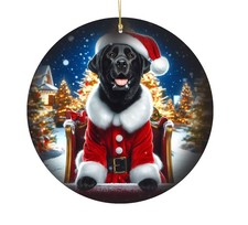 Labrador Retriever Christmas Tree Porcelain Ornament