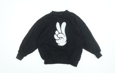 Molo Pullover Sweatshirt Jungen schwarz Baumw...