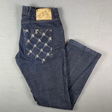 Vintage Y2K CEZER Baggy Jeans Embroidered Southpole Style Skater Sz36