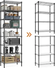 8 Shelves Adjustable Heavy Duty Storage Rack Pantry Kitchen Shelving 14"*24"*80"