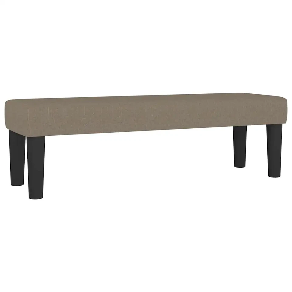 Banco de Tela Gris Taupe 100x30x30 cm Asiento Estar Pasillo Entrada vidaXL - Imagen 2 de 4