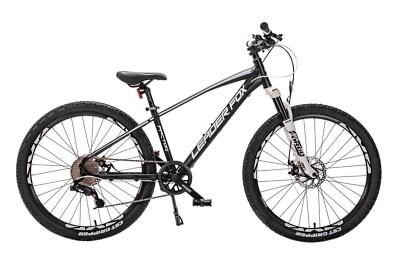 26 Zoll Alu Mountainbike Leader Fox Factor 8 Gang Rh 36 cm schwarz weiss