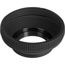 B W 77mm Collapsible Rubber Lens Hood - Prevents Lens Flare - All-Purpose Design