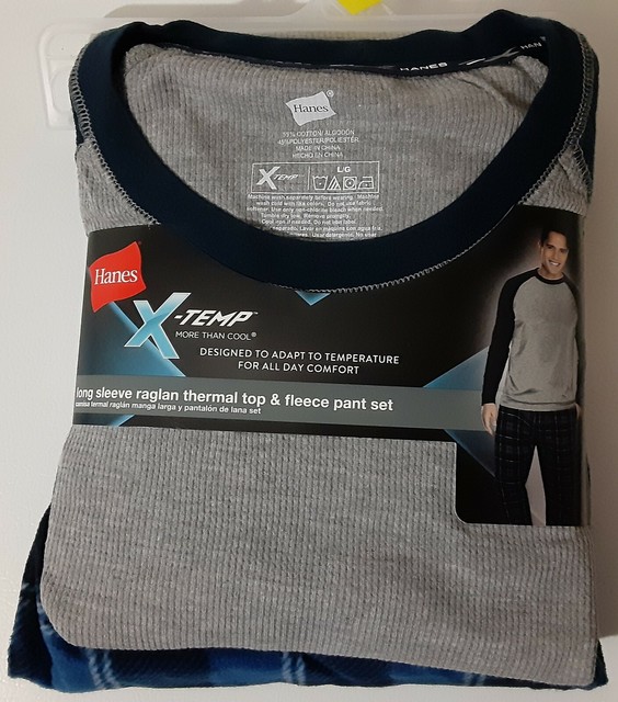 hanes thermal pajamas