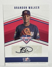 Brandon Walker /25 Auto 2018 Panini Stars & Stripes 17u Black Ink #4 Free Ship