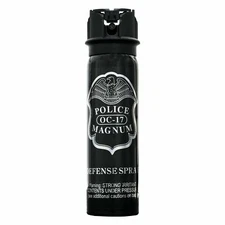 Police Magnum pepper spray 4oz Flip Top Stream Self Defense Security Protection