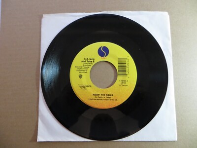 k.d. lang & Take 6   Ridin' The Rails - 1990  Sire 7-19793 7'' Single VG+/Generic