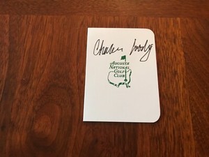 Charles Coody Signed Autographed Masters Scorecard Ebay
