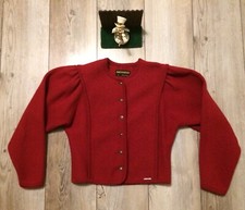 Geiger Austria Womens Wool Blazer Jacket Red Size 38 Wool Nice