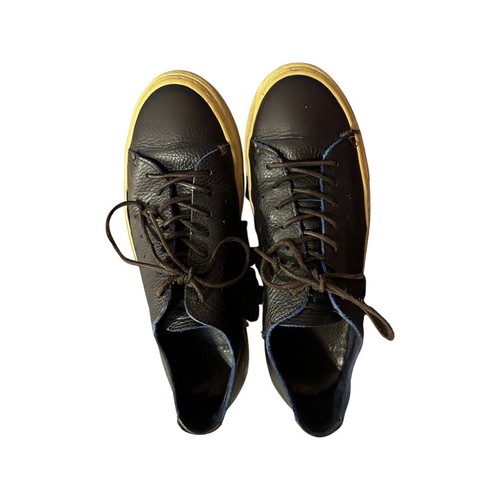 Massimo Dutti Men's Leather Casual Lace-Up Shoes Choc Brown Sz EU 44 (US 11) EUC - Picture 7 of 10