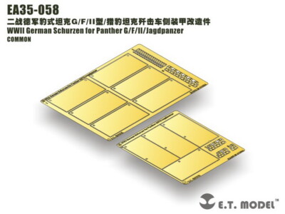 PE für Schurzen für Panther G/F/II/Jagdpanze (für Dragon), EA35-058 ETMODEL, 1/35