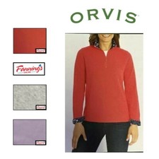 Orvis Women's Long Sleeve 1/4 Zip Pullover Sweatshirt L32