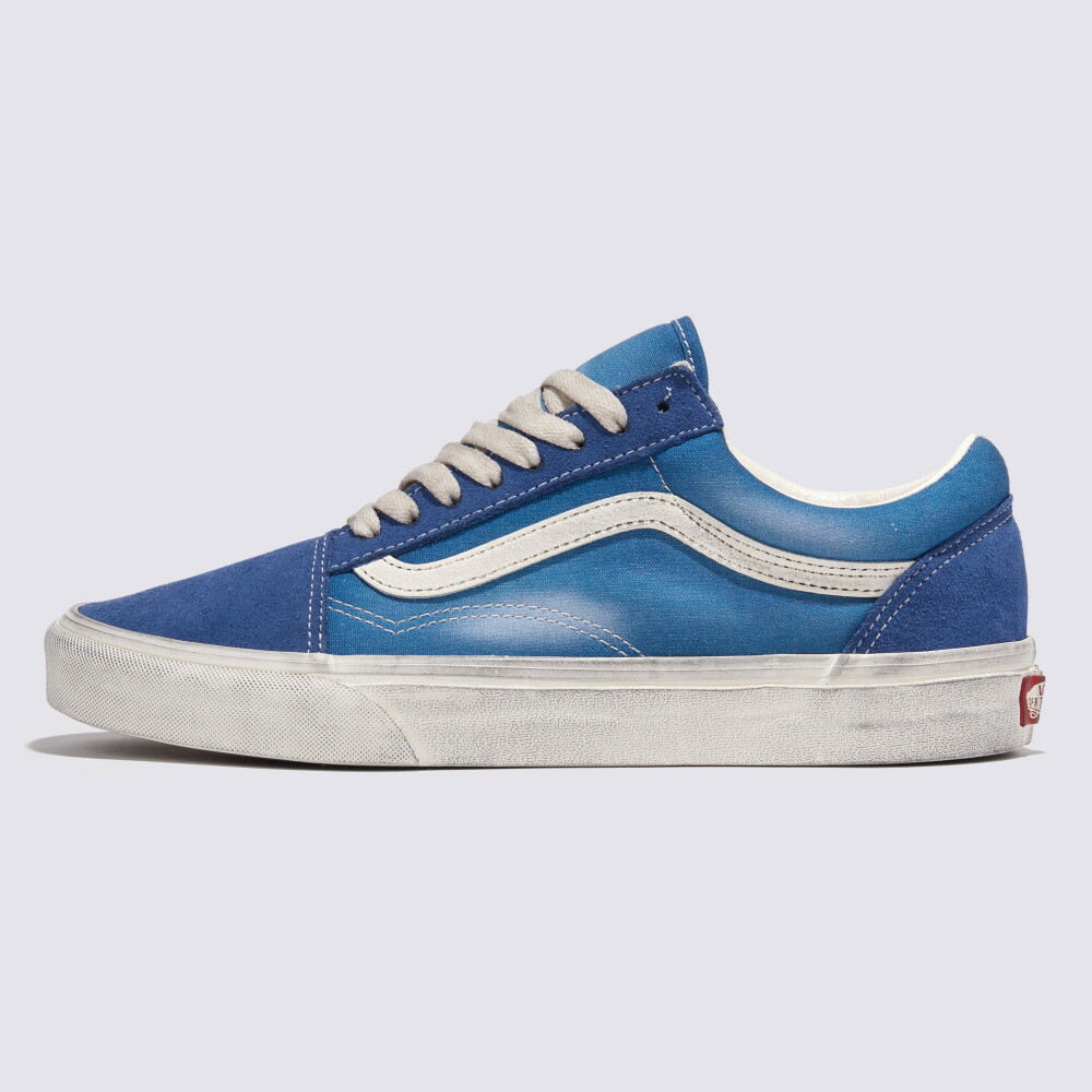 New Vans Old Skool Wave Washed Blue Sneakers Low-Top Shoes