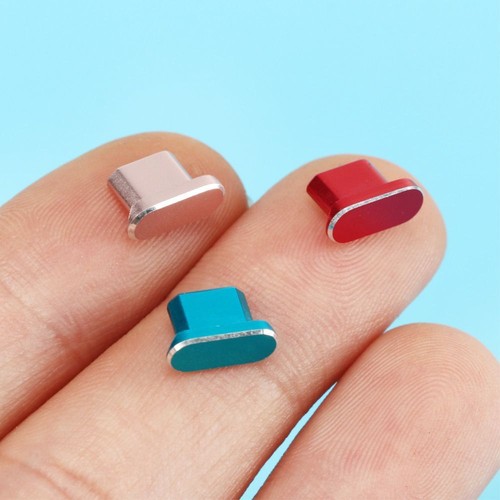 Micro Charger Port Dustproof Cover Aluminium Alloy Stopper Anti Dust Plug - Zdjęcie 3 z 11