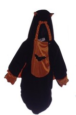 Baby Infant Girls Boys Black BAT BUNTING Halloween Costume Warm 3 6 9 Months NEW