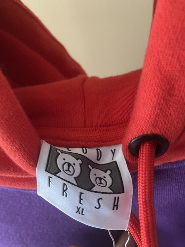 Teddy Fresh Colorblock Hoodie Men's cotton Pullover Sweatshirt XL Unisex - Picture 4 of 6