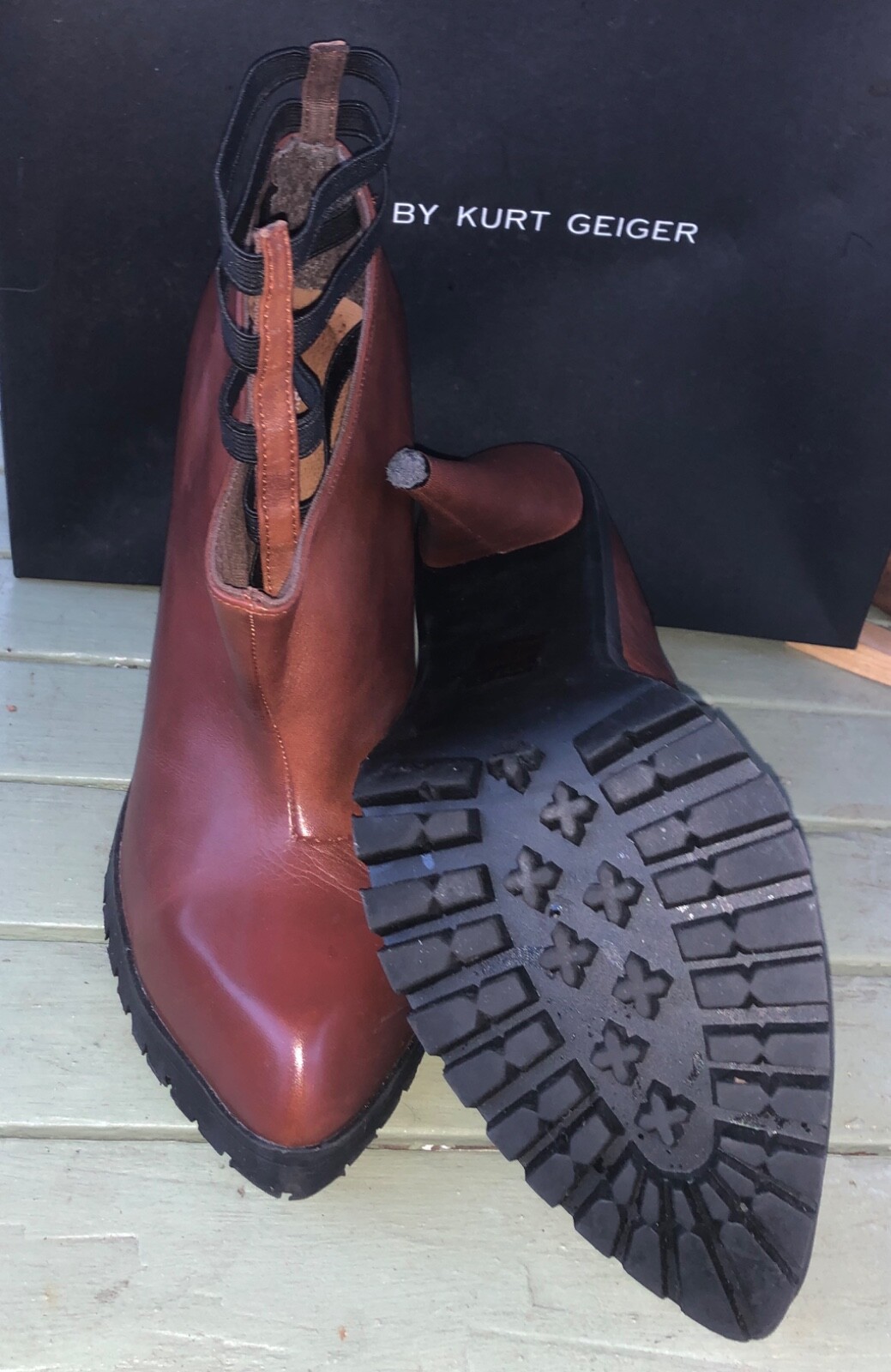 KG Kurt Geiger Saucy court boots brown 
