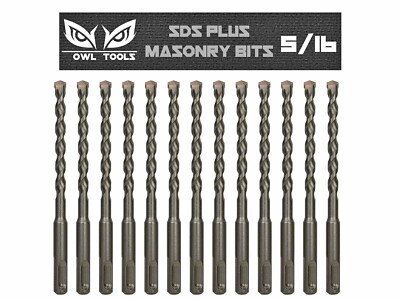 13 Pack OWL Tools SDS Plus 5/16'' Masonry Drill Bit Set Free US Shipping