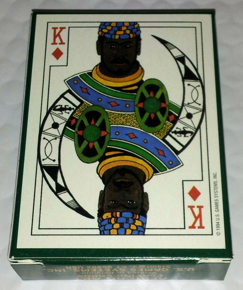 NEW & SEALED! African Art Playing Card Deck Beckvermit 1994 U.S. Games System  - Image 3 of 4
