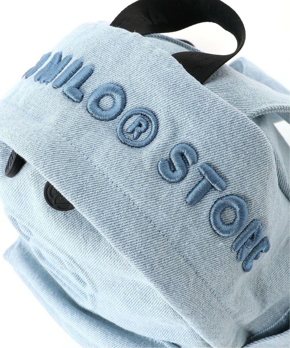 A BATHING APE BAPE BABY MILO DENIM MINI BAGPACK H11.1' × W7