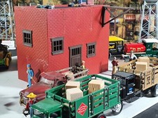 O Scale Building Utility Station, Warehouse, Factory Substation, Shipping