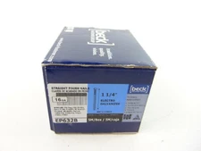 Beck 1 1/4" Electro Galvanized Straight Finish Nails EP632B 5000 Count