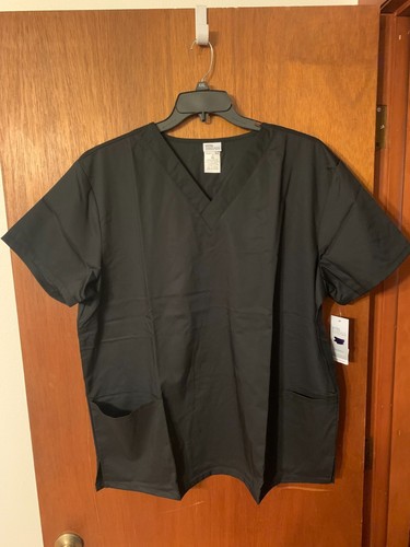 New VT501C Black Unisex Extra Large Vital Threads Scrub Top 2 Hew Pockets