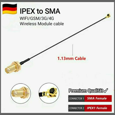 SMA To IPEX4 RF Cable Kabel für Wireless Module WiFi 3G 4G LTE GSM Network Card 