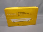 PYREX ORIGINAL BOX Vintage ROYAL WHEAT Divided Casserole Dish w/ Cradle 1.5QT