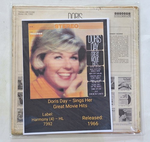 "Doris Day Sings Her Great Movie Hits" 1967,LP, HS-11192,W/EXTRAS &Free Shipping - Picture 14 of 14
