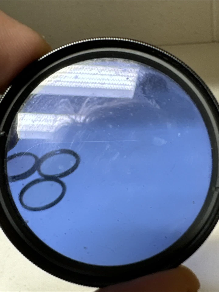 Tiffen 49mm 80A Dark Blue Threaded Filter with Case  Made in the U.S.A. Vintage - Image 4 of 4