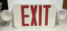 Commercial Lighted Exit Sign Red Letters -- (F42)