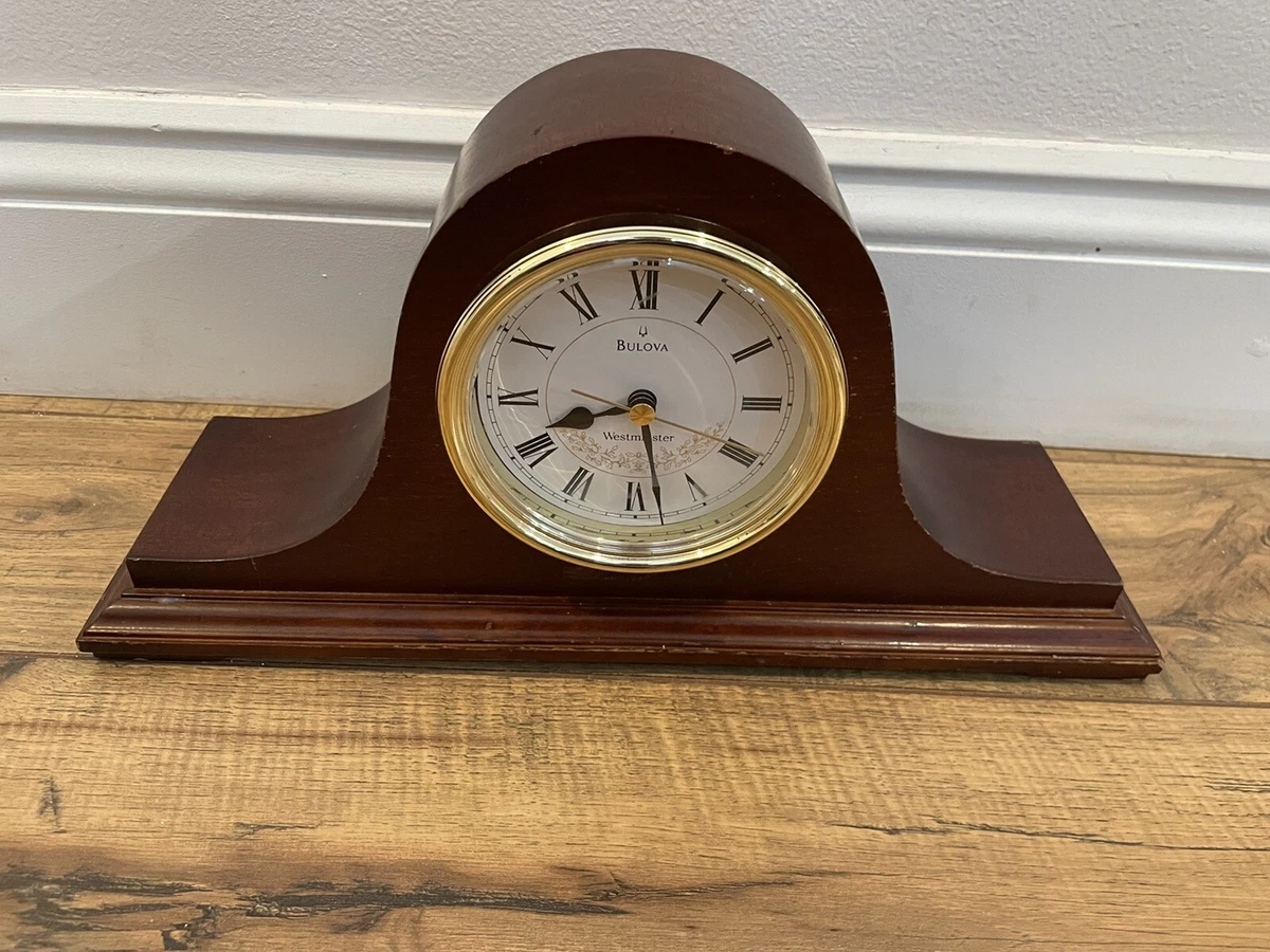 Vintage Bulova Quartz Mantel Clock Functional Made In, 45 OFF