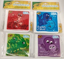 Lot of 4 Crayola Bubbly Bath Books for ages 3 