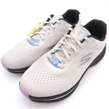 Skechers Womens 8.5 Go Run Consistent 2.0 Mile Marker Lace Up Shoes Gray Sneaker