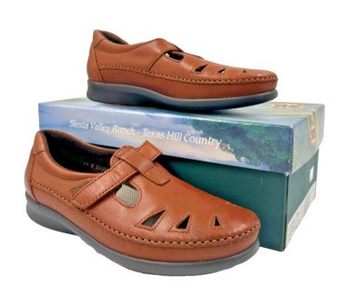 SAS Comfort Shoes Soft Step Tripad Roamer Chestnut 8 1/2 N 8.5 2190-195 USA NIB