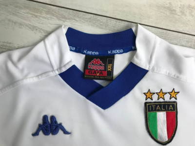 ITALY ITALIA 1998 2000 AWAY FOOTBALL SOCCER SHIRT JERSEY KAPPA
