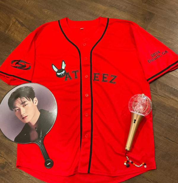 ATEEZ ヨサン baseball jersey ユニフォーム 北米　US 2024 Ateez World Tour Baseball Jersey