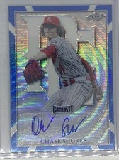 2021 LEAF PERFECT GAME METAL BLUE WAVE CHASE SHORES AUTO #3/10