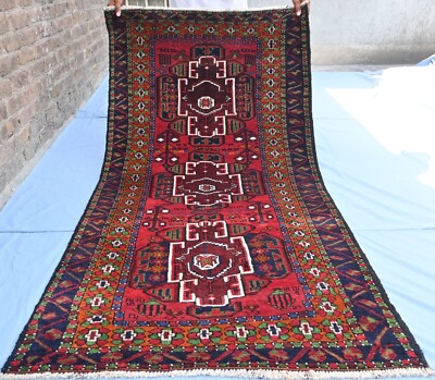 Afghan Baluchi Handmade Rug.  Unique Vintage Rug.