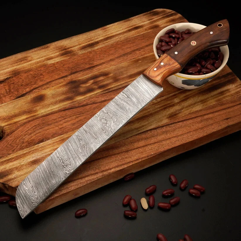 JUEGO DE CUCHILLOS DE COCINA DE ACERO DAMASCO FORJADO A MANO HECHOS A MEDIDA Foto 3 de 4