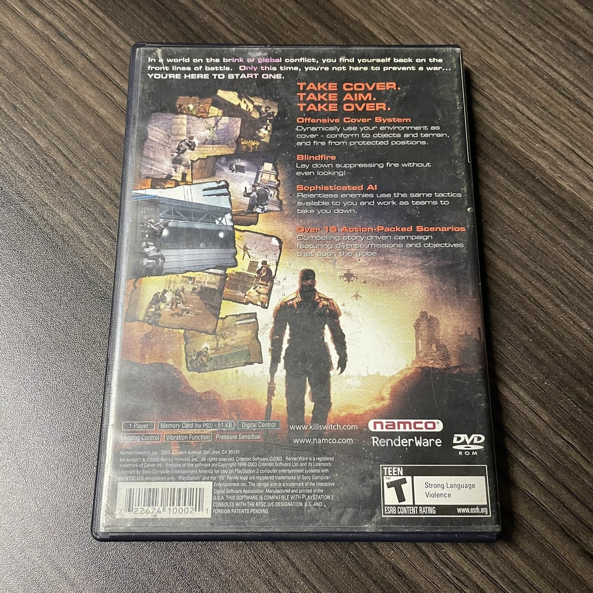 Kill.Switch PlayStation 2 PS2 COMPLETE Disc + Case + Manual