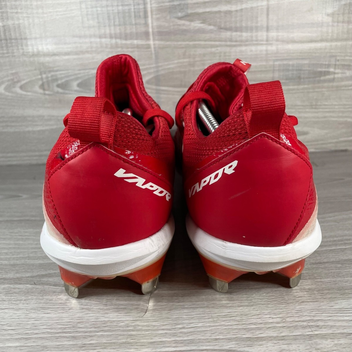 Nike Lunar Vapor Red Baseball 852686 661 Size 8 Nike Lunar Vapor Ultrafly Baseball Cleats Mens 13 Red Metal  main image 2