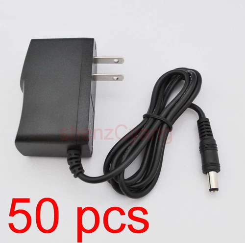 50pcs DC Switching power supply 5V 6V 9V 12V 500mA 1A adapter 5.5mm x 2.1mm US