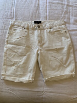 Kenji White Denim Shorts Mens Australia