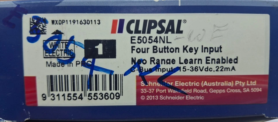 Clipsal E5054NL 4-канальный ключ вход C-Bus - Изображение 4 из 4
