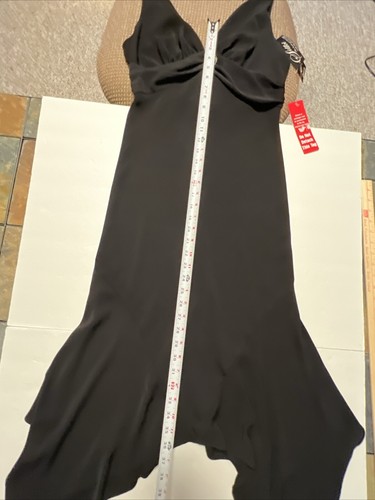 S.L. Fashions Elegant Evening Gown Dress 10 Sleeveless V-neck Black Party NEW - Picture 10 of 18