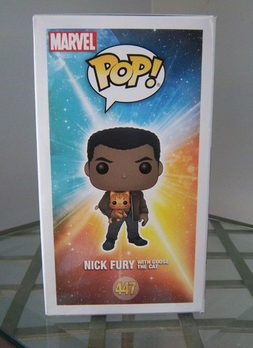 Marvel Collector Corps - Nick Fury W/ Goose the Cat - POP FUNKO 447 - New in Box - Picture 4 of 4